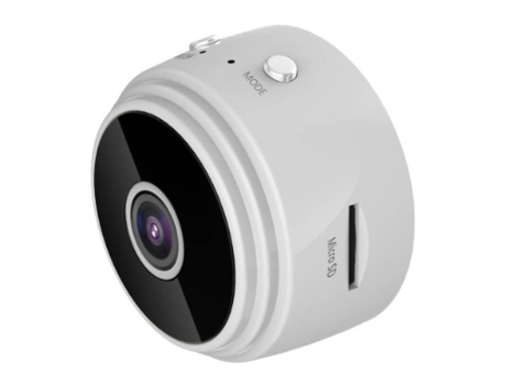 Mini cámara inalámbrica HD 4K Wifi con detección de movimiento blanco BISBISOUS