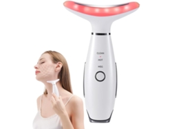Masajeador facial de cuello Masajeador facial de papada 3 modos Herramienta de escultura facial de vibración blanca YEMAESRE