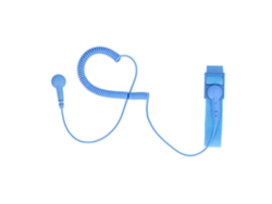 Pulsera Antiestática Esd Reutilizable Con Cable De Conexión A Tierra Extensible - Azul