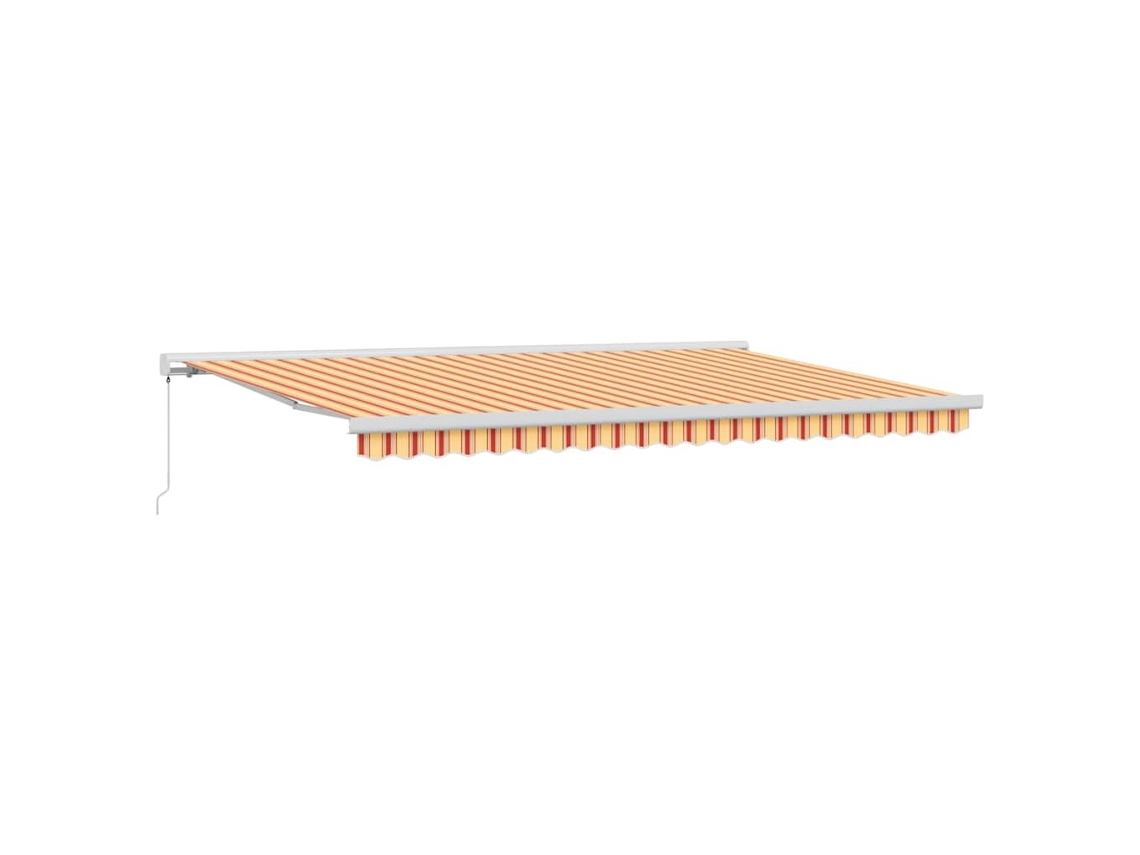 Toldo retráctil VIDAXL Amarillo Tejido (500x300 cm)