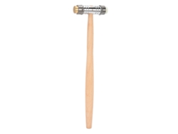 Martillo para reparación de relojes (doble extremo, mango de madera)