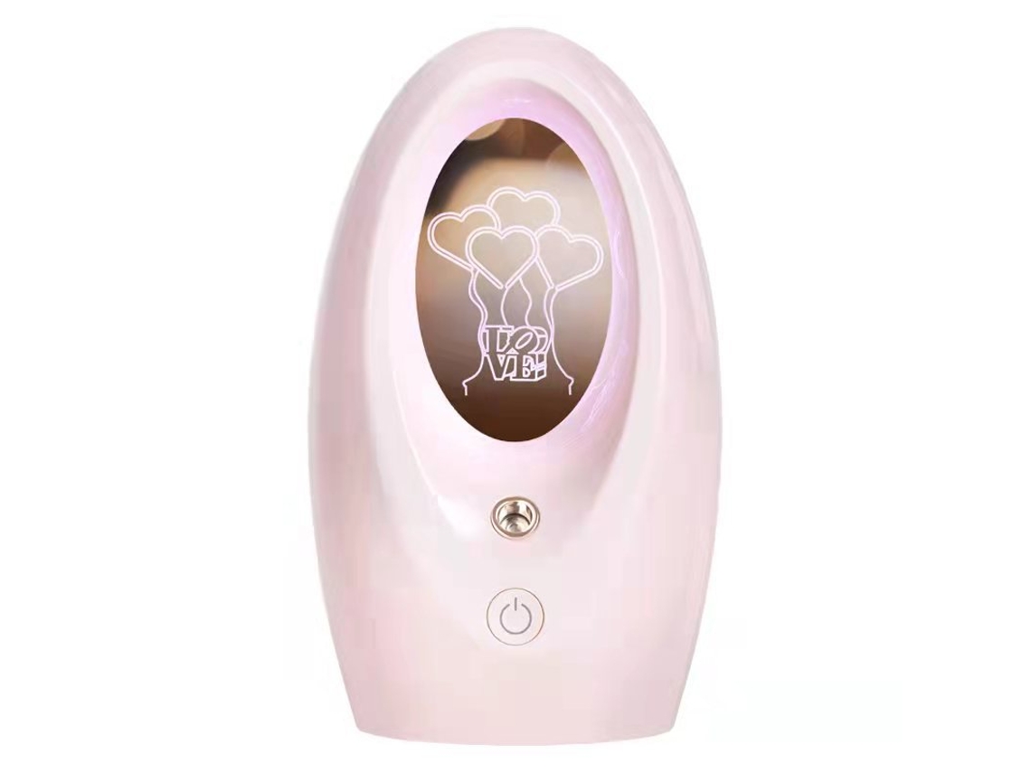 Humidificador Mini Usb Aromaterapia Com Luz Noturna Diffusor De Névoa Para Mesa Escritório Quarto Rosa Sakura Padrão Balão