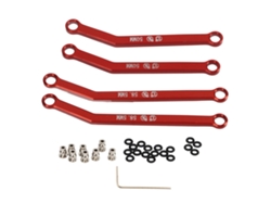 Piezas de reparación de chasis RC de metal de gran altura Mali para coche Crawler Axial SCX24 1/24, color rojo.