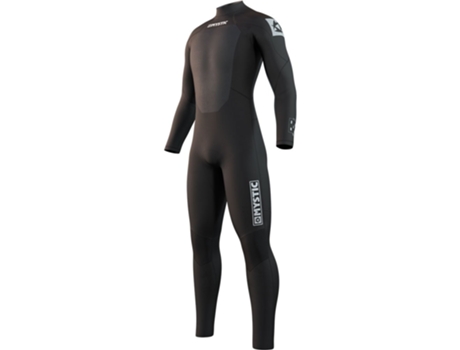 Terno de Neoprene Manga Longa com Zíper Nas Costas Brand Preto Ltmystic
