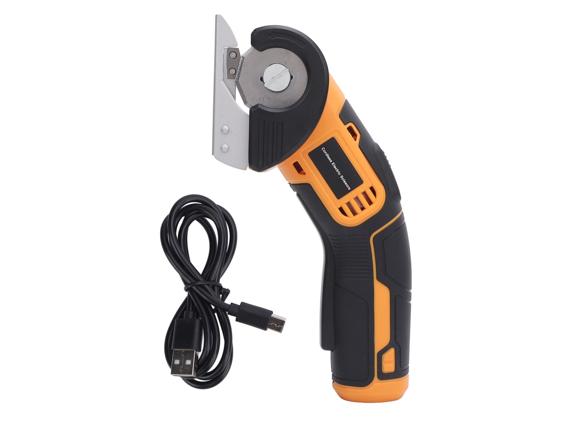 Tijeras Eléctricas Inalámbricas De 60 W, Cortador Rotatorio Eléctrico Recargable Para Telas, Alfombras Y Cartón.