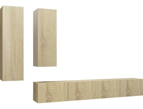 Conjunto 4 de muebles de salón VIDAXL roble Sonoma