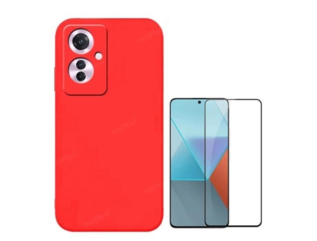 Protector de Pantalla Gorilasglass Proteção Traseira para Oppo Oppo Reno11 F GIFT4ME Rojo