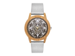 Reloj De Cuarzo Con Correa De Silicona Unisex Casual Zhoulianfa (plateado)