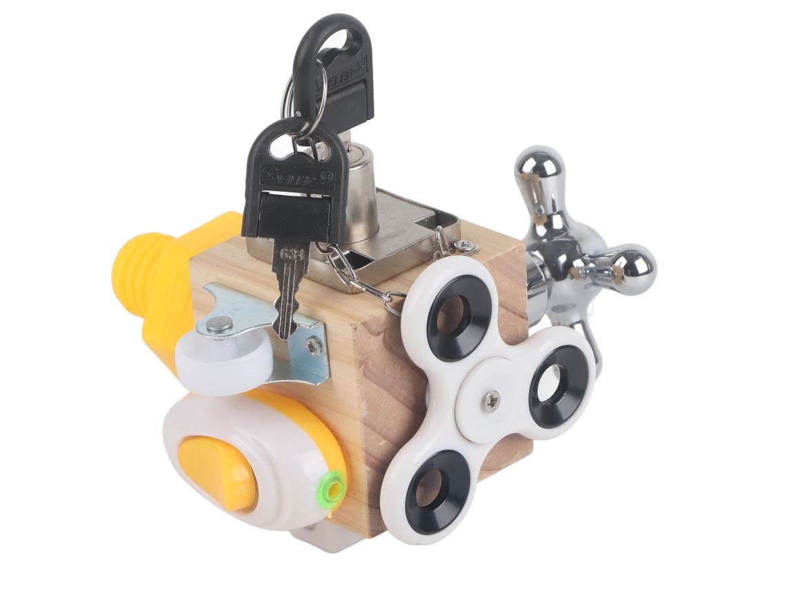Cubo de Atividades Bj-cubo para Bebês, Brinquedo Sensorial Educativo para Aprendizagem Precoce Montessori