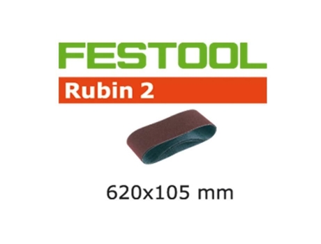 Juego de 10 Bandas Lijadoras Gr P40 L620X105-P40 Ru2/10 FESTOOL 499149