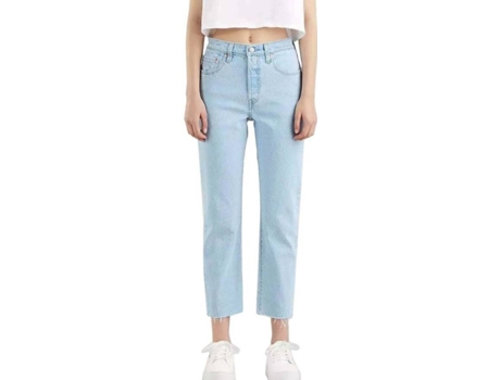Pantalones Vaqueros LEVIS 501 Crop Samba Goal Algodón Mujer (W31L28 - Azul)