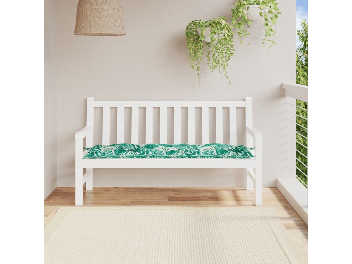 Cojín grande para banco de jardín HARLANV1, 120x50x4 cm, tela Oxford roja.