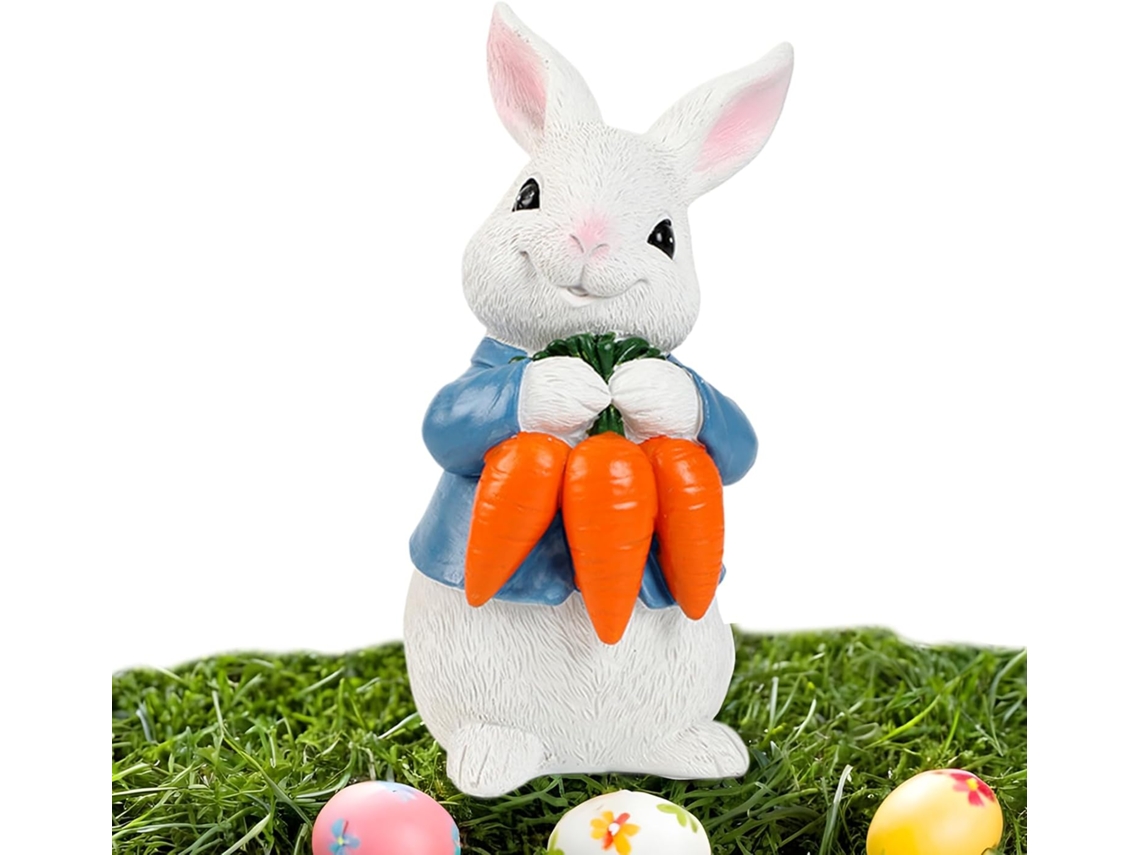 Estatua De Jardín: Linda Decoración De Pascua Hecha De Resina, Para Uso Exterior, Para Días Festivos, Fiestas, Césped,