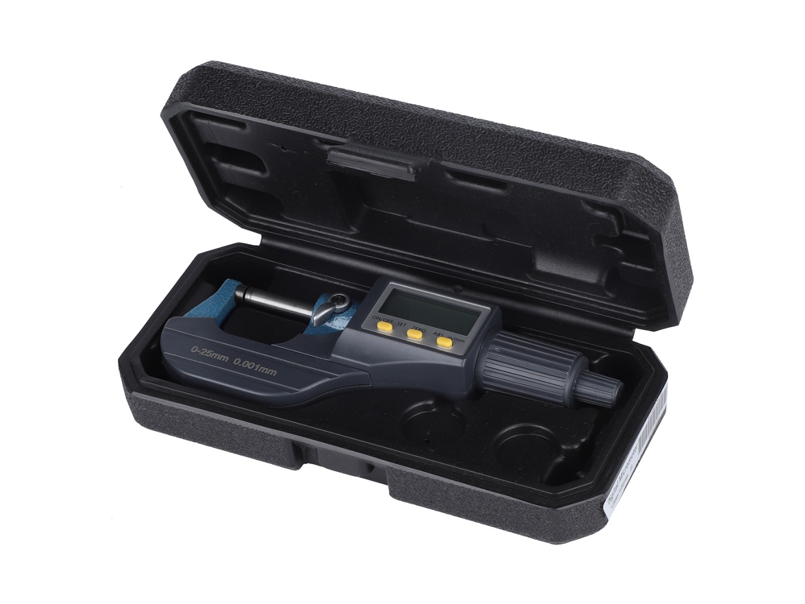 Micrómetro Electrónico Digital Externo De Alta Precisión Para Medir Espesores De 0 A 25 Mm.