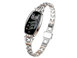 Reloj inteligente H8 con monitor de presión arterial, frecuencia cardíaca, pulsera deportiva impermeable, tienda Jinyubo
