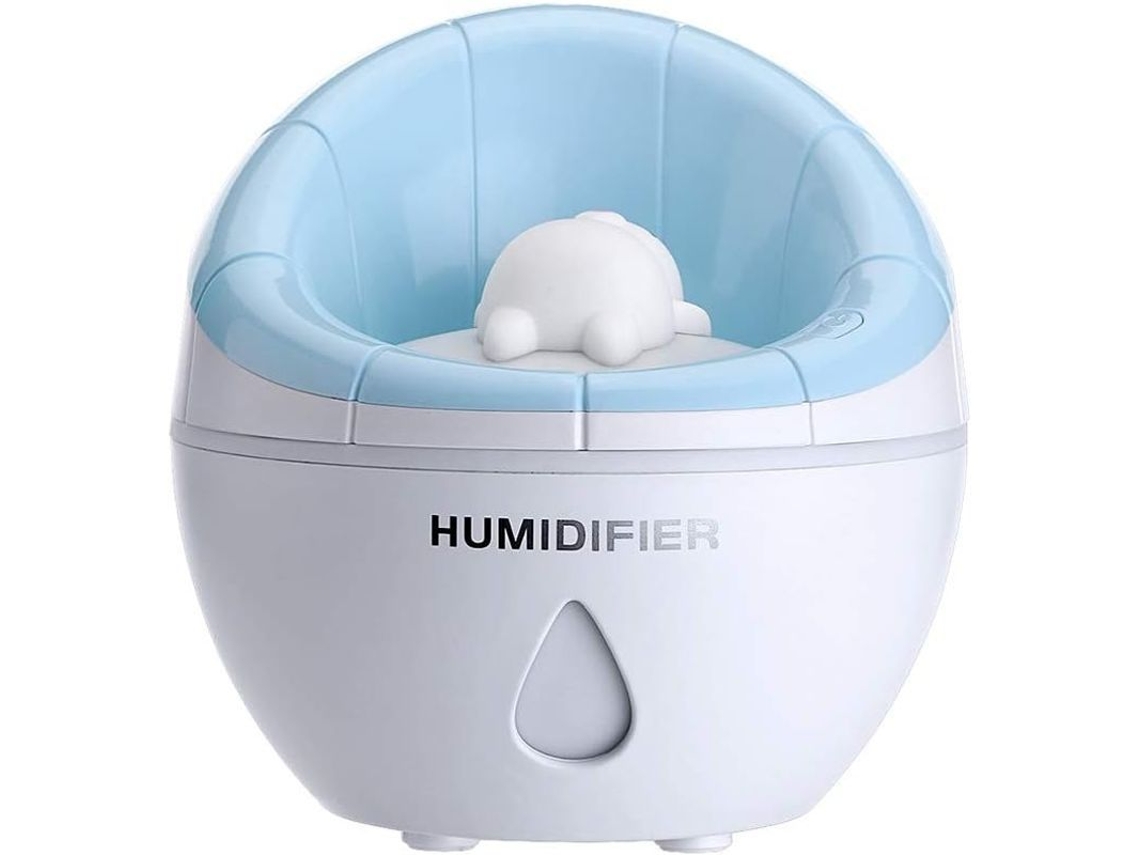 Mini Humidificador Con Sistema De Refrigeración Y Capacidad De 350 Ml, Ideal Para El Hogar, La Oficina Y El Dormitorio (azul).