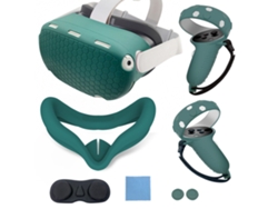 Cubierta Protectora De Silicona (antideslizante Y Antichoque) Cubierta Protectora Para El Host Oculus Quest2 Con Mango De Envoltura Completa Newfeite