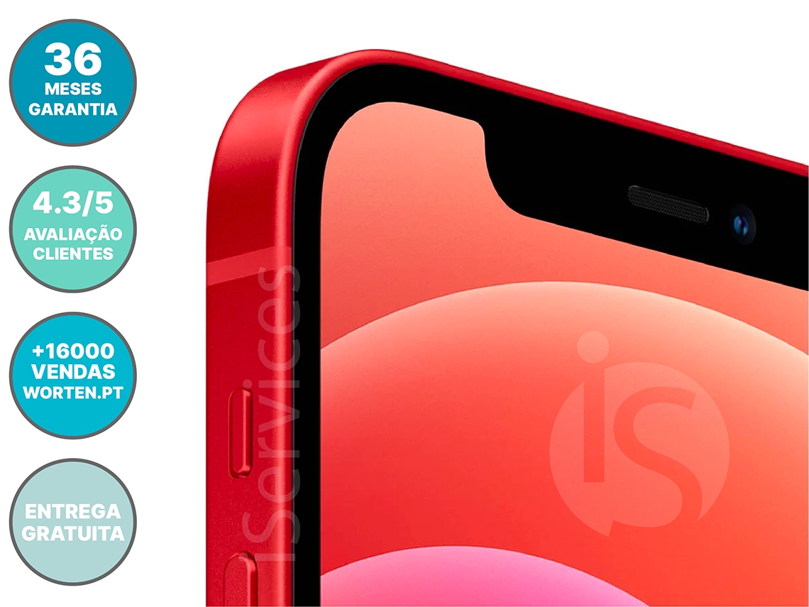iPhone 12 Mini APPLE (Reacondicionado Como Nuevo - 4 GB - 64 GB - Rojo)