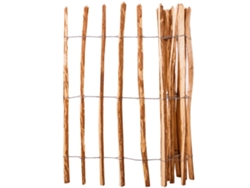 Panel de valla VIDAXL Marrón Madera (120x250cm)