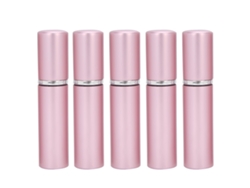 5pcs Botellas De Perfume Recargables Portátiles 5ml Rosa Atomizador De Alta Calidad