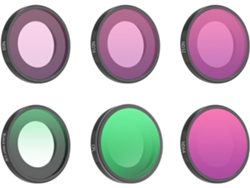 Juego De 6 Filtros Para Insta360 Go Ultra Con Cristal Óptico Suave Negro, Cpl, Nd8, Nd16, Nd32, Nd64