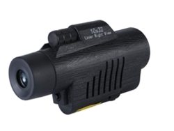 Monocular De Visão Noturna Dispositivo De Visão Noturna A Laser 10 X 32 Alta Ampliação Portátil Adulto Preto Facpoet