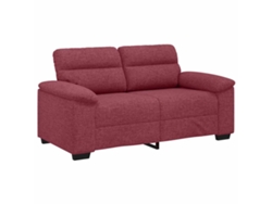 Maison Exclusive - Sofá De 2 Plazas Color Rojo Vino, 160x81x84 Cm, De Tela
