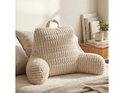 Almohada De Lectura Portátil Con Brazos, Suave Y Cómoda, 60x40x40cm,beige Gertiz