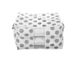 JEIIBRZUI Saco de Armazenamento Cobertores Colchas Branca ZEAICOS Branco (32x25x3cm)