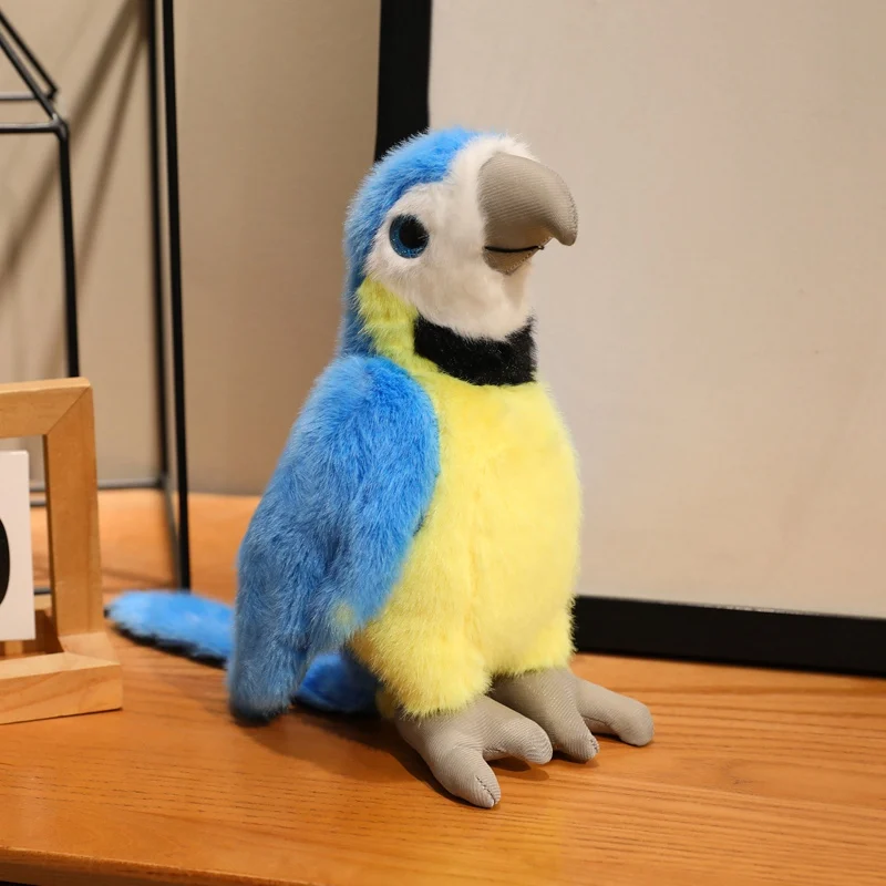 (azul, 21 Cm) Lindo Peluche Realista De Loro De Anime Estilo Dibujos Animados