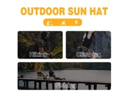 2026rebe-gorra De Sol Con Alas Anchas 9cm Protección Uv Plegable Para Pesca Senderismo Camping Gorra Hombre