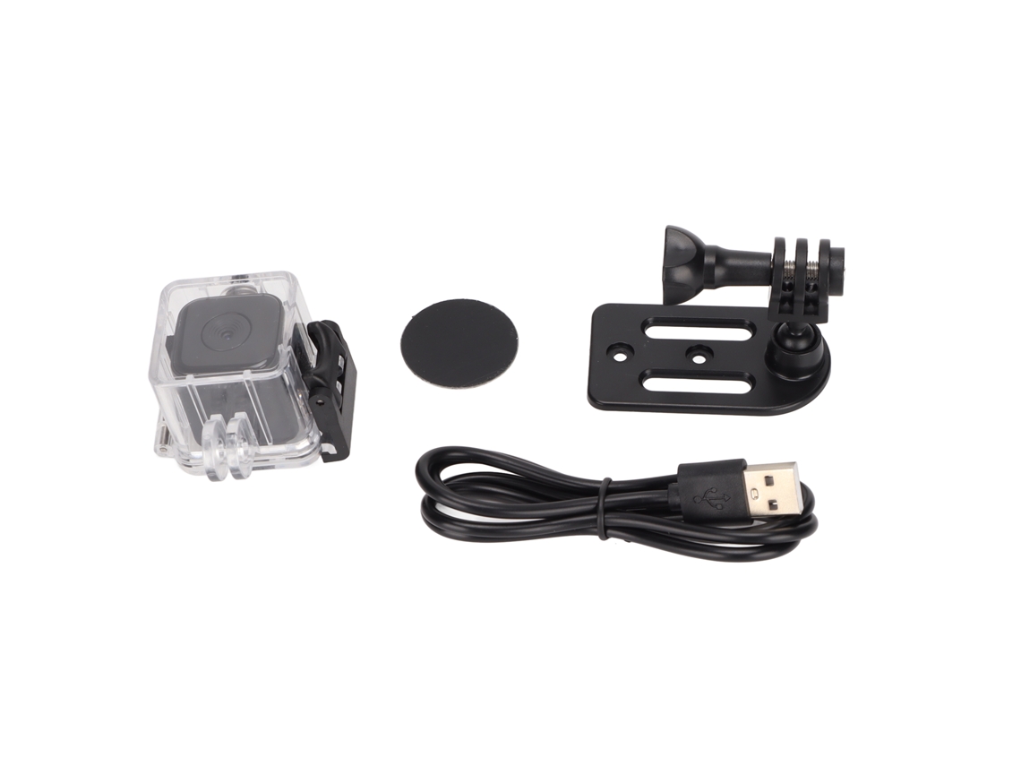 Cámara De Acción Compacta E Impermeable, Full Hd 1080p, Grabadora De Bucle Y Detección De Movimiento, Alcance Subacuático De 30 M.