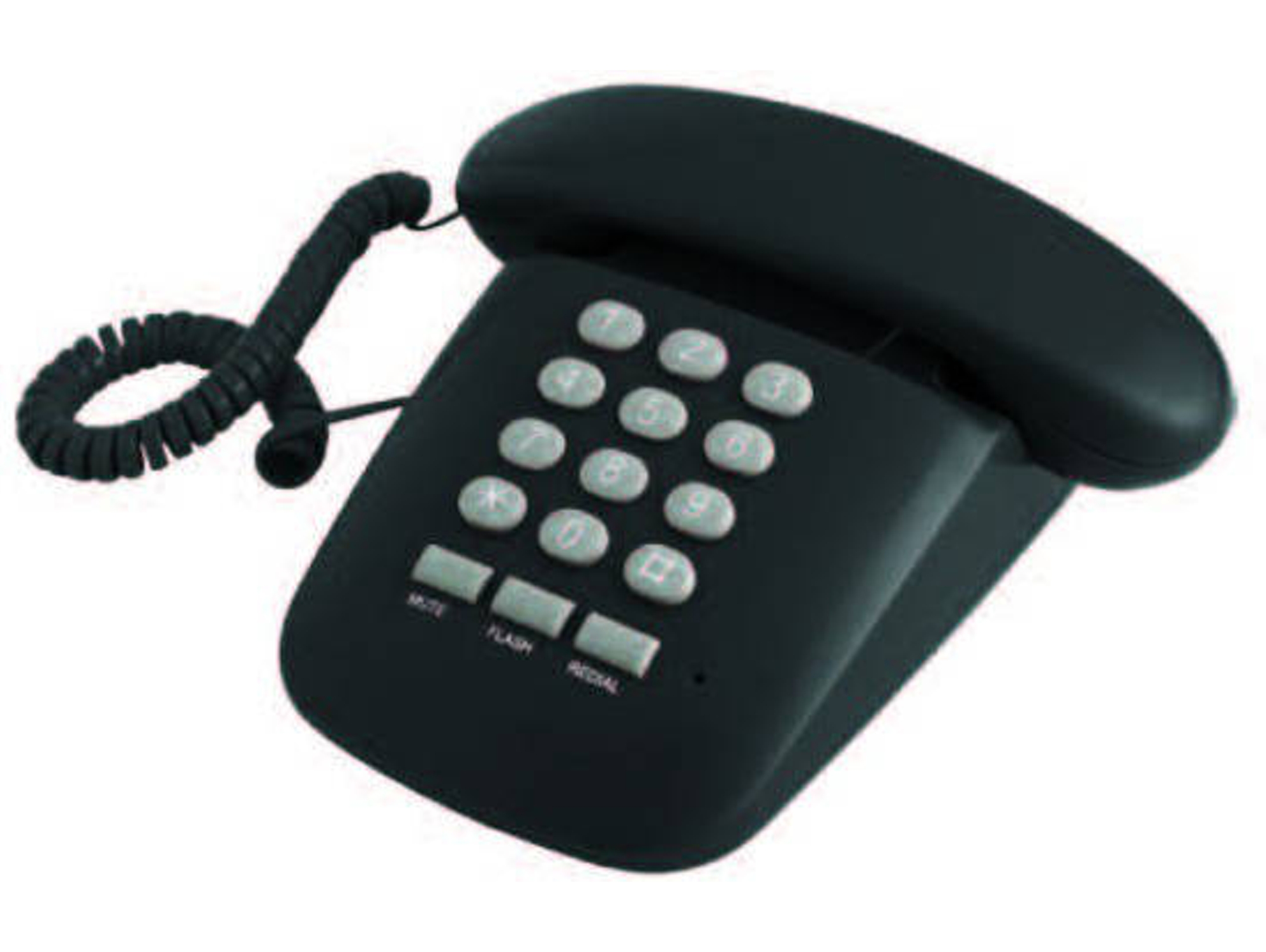 Teléfono fijo BRONDI Sirio negro