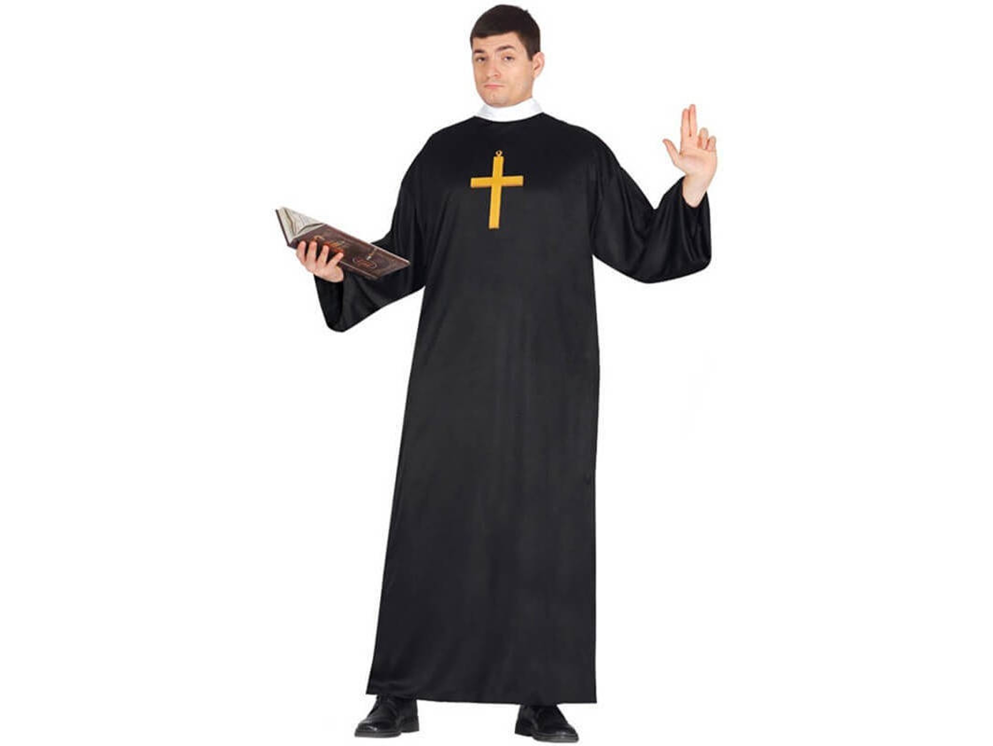 Disfraz de Hombre DISFRAZZES Cura (Talla: M)