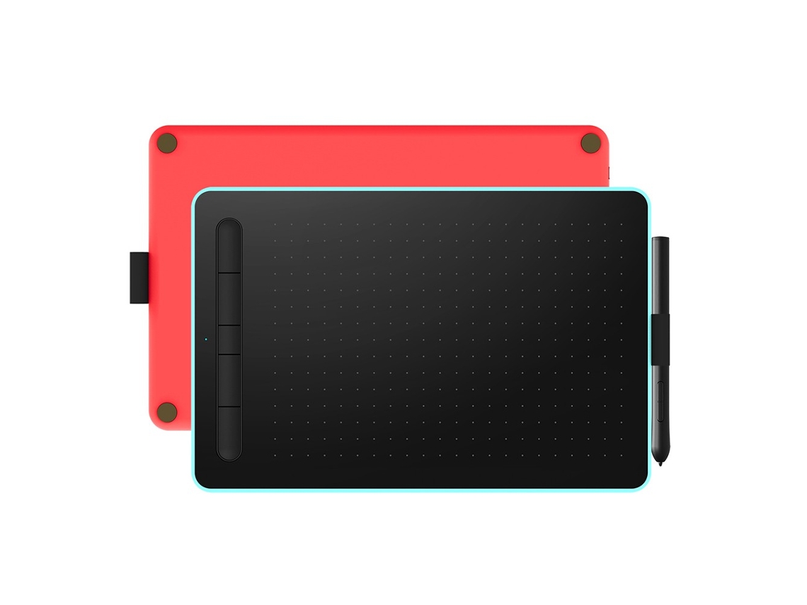 Tableta gráfica VSON WP9620N, tableta de dibujo con 8192 niveles de sensibilidad a la presión, resolución 5080LPI, velocidad de lectura de 230PPS, azul rojo