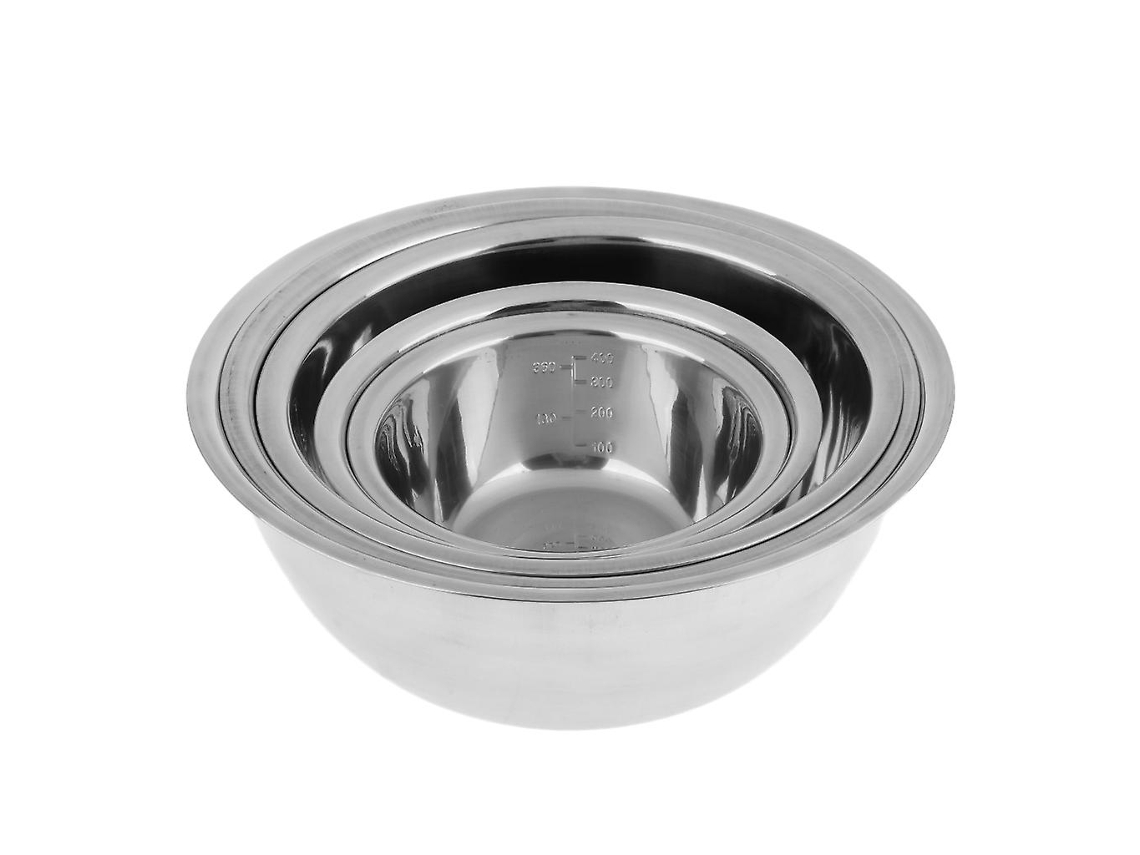 Juego De Tazones De Acero Inoxidable – Para Ensaladas, Mezclas Y Preparación De Alimentos