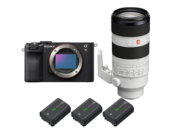 Sony A7c Ii Negro + Fe 70-200mm F/2.8 Gm Oss Ii + 3 Sony Np-fz100 - Cámara Fotográfica Híbrida + Ebook “20 Consejos Para Fotos Que Impactan”