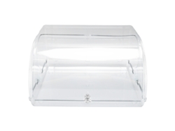 Caja De Almacenamiento Transparente Con Tapa Y Cierre Enrollable Para Vasos, Botellas, Utensilios De Cocina Y Vajilla.