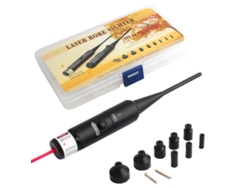 Kit De Alineación De Cañones Para Calibres .22 A .50 Con Estuche Ligero Rojo Para Alineador, Ideal Para La Caza Al Aire Libre.