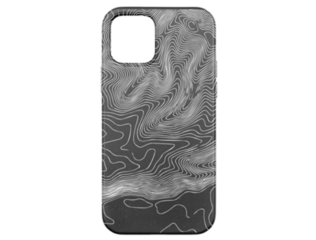 Funda Móvil Oficial Líneas Compostable Base para iPhone 12 Pro PHONECASES3D Negro