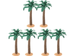 Juego De 3 Palmeras Decorativas De Plástico Realistas, Modelo De Palmera Para Decoración.
