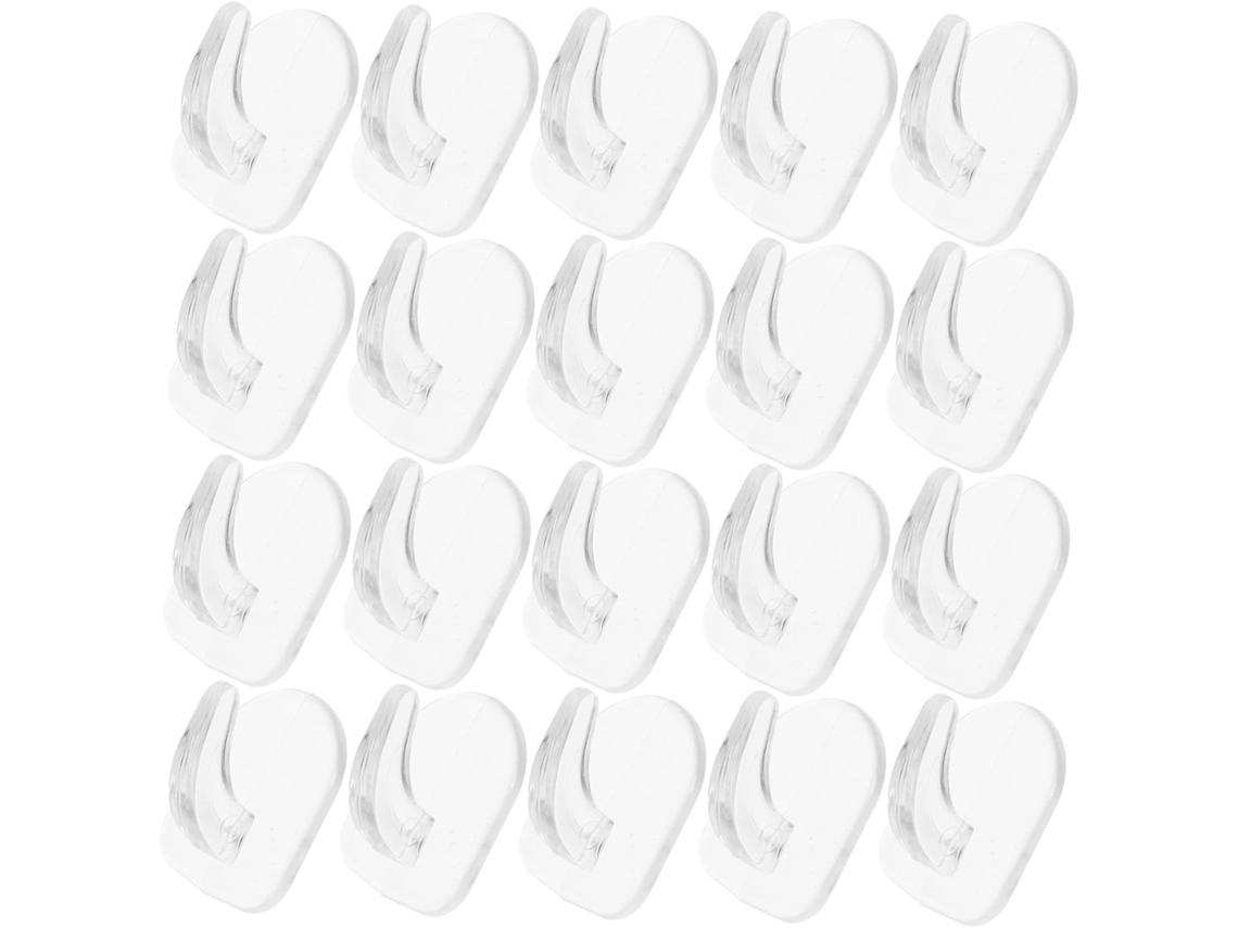 Juego de 30 ganchos adhesivos con forma de cuerno CHABERLU