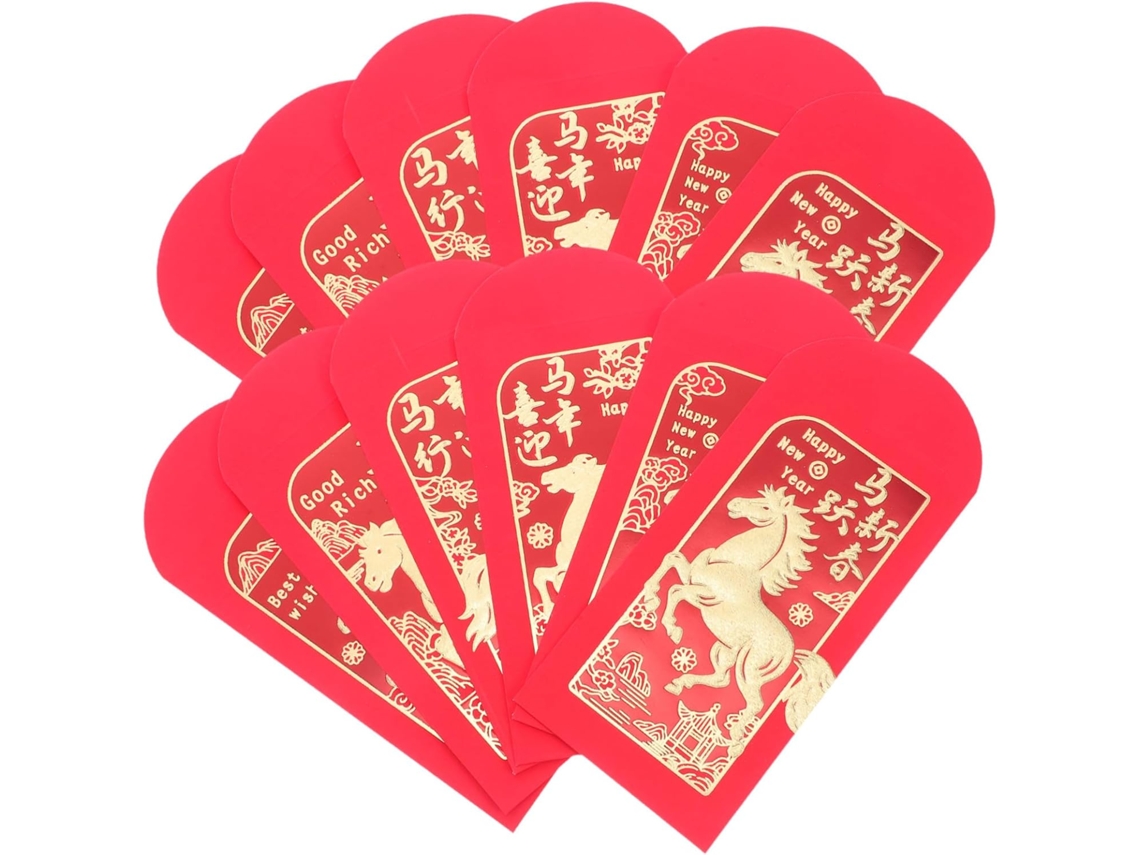 36 Sobres Rojos Chinos Para El Año Nuevo Lunar (hongbao), Paquetes Para El Festival De Primavera