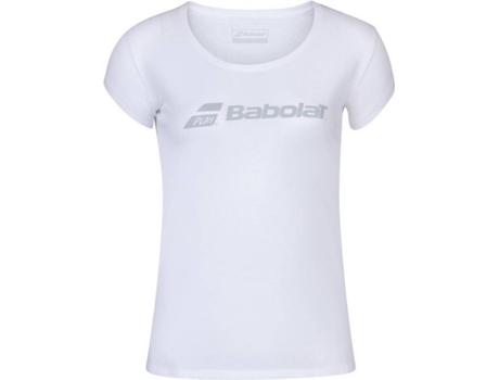 Camiseta de Mujer BABOLAT Exercise Logo Tenis Blanco (L)