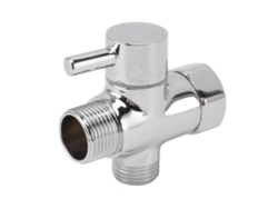 Válvula de ducha de cobre de 3 vías con salida de 7/8" y entrada de 1/2".