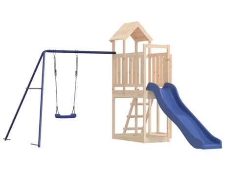 Parque Infantil De Exterior VIDAXL Marrón Madera