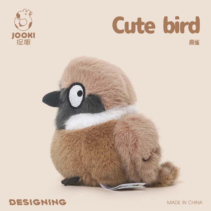 (gorrión 11 Cm) Juguete De Peluche Realista En Miniatura, Pájaro De Peluche