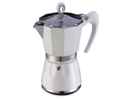 Cafetera Italiana 3 Xícaras Brancas 103803