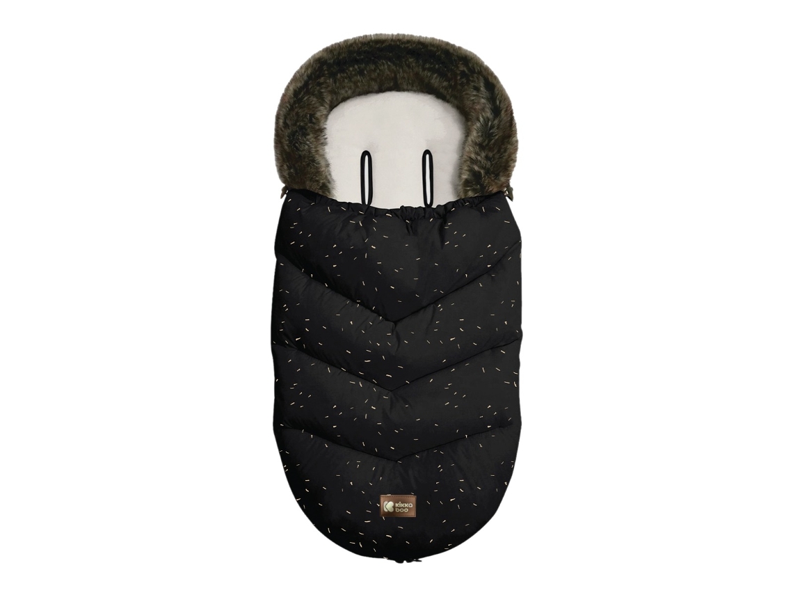 Saco de piel de lujo Kikkaboo Confetti negro