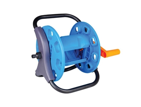 Carro de Riego para Manguera de Jardin Portatil 42X30X20Cm Azul 6608022 TRADE SHOP TRAESIO